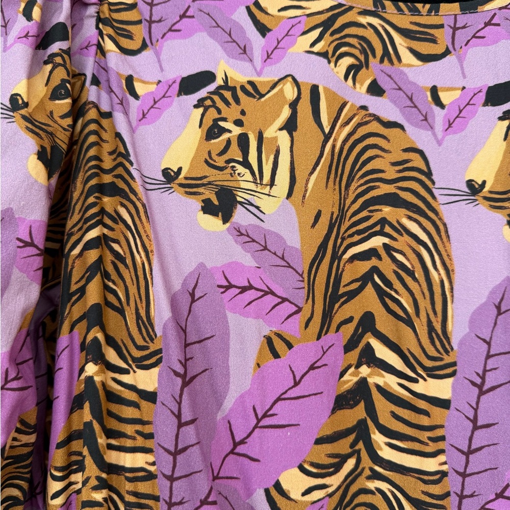 FARM Rio NWT Purple Tiger Print Dress - Picture 3 of 6